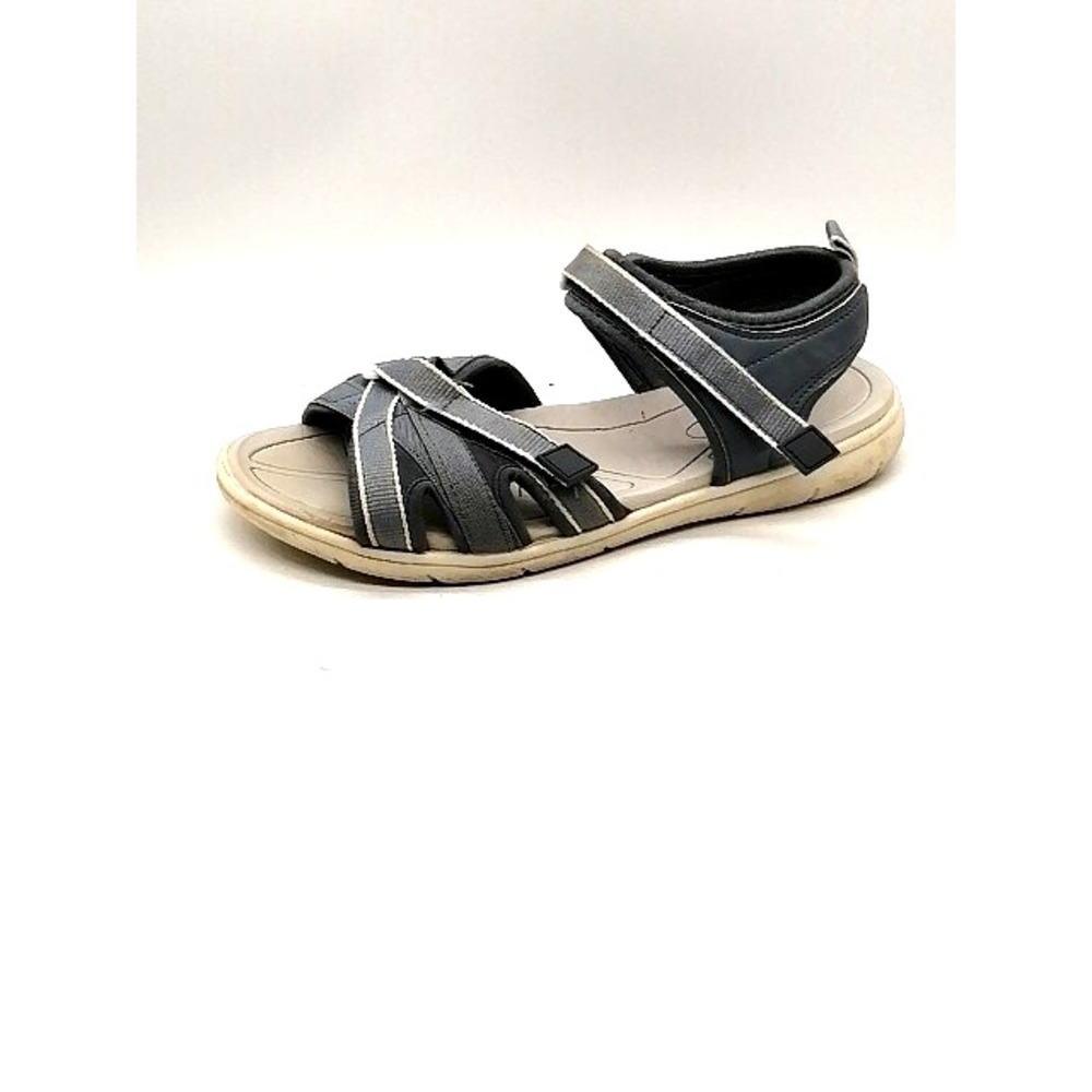Comfortivew Sandals Womens Annora Blue 10.5 Wide Sport Shoes Hook Loop Straps